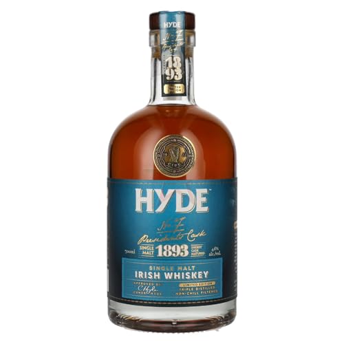 Hyde No.7 PRESIDENT'S CASK 1893 Single Malt Irish Whiskey 46,00% 0,70 Liter Hyde No.7 PRESIDENT'S CASK 1893 Single Malt Irish Whiskey 46,00% 0,70 Liter von Regionale Edeldistillen