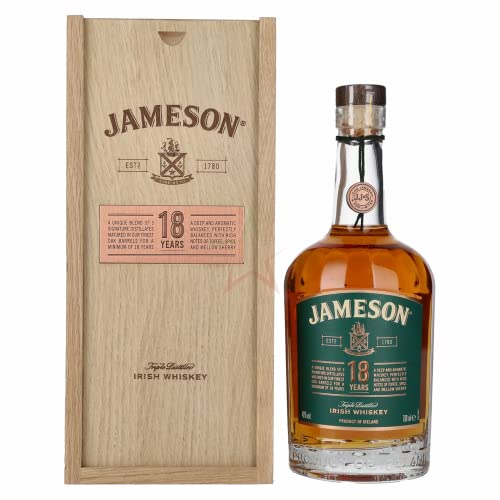 Jameson 18 Years Old Triple Distilled Irish Whiskey Limited Reserve in Holzkiste 40,00% 0,70 lt. Jameson 18 Years Old Triple Distilled Irish Whiskey Limited Reserve in Holzkiste 40,00% 0,70 lt. von Regionale Edeldistillen