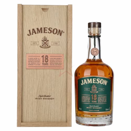 Jameson 18 Years Old Triple Distilled Irish Whiskey Limited Reserve in Holzkiste 40,00% 0,70 lt. von Regionale Edeldistillen