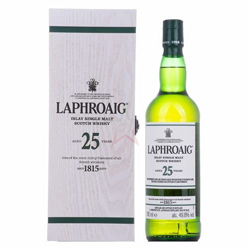 Laphroaig 25 Years Old Islay Single Malt Scotch Whisky 2020 in Holzkiste 49,80% 0,70 lt. von Regionale Edeldistillen