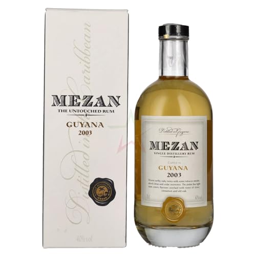 Mezan Single Distillery Rum GUYANA 2003 40,00% 0,70 Liter von Regionale Edeldistillen