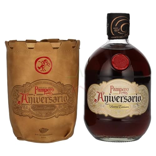 Pampero Aniversario Reserva Exclusiva Añejo in Ledertasche 40,00% 0,70 lt. Pampero Aniversario Reserva Exclusiva Añejo in Ledertasche 40,00% 0,70 lt. von Regionale Edeldistillen