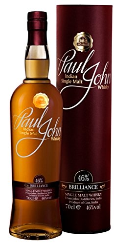 Paul John BRILLIANCE Indian Single Malt Whisky 46,00% 0,70 Liter von Regionale Edeldistillen
