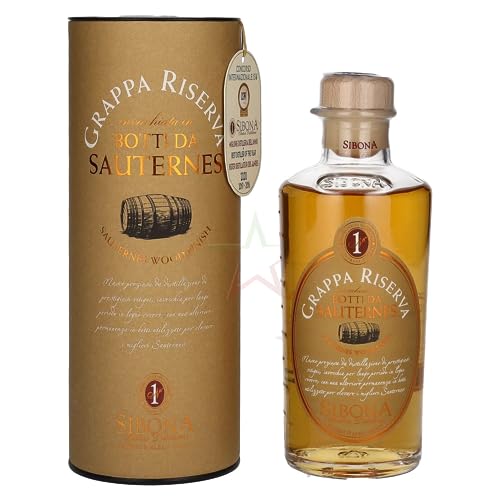 Sibona GRAPPA RISERVA botti da SAUTERNES 44,00% 0,50 lt. von Regionale Edeldistillen