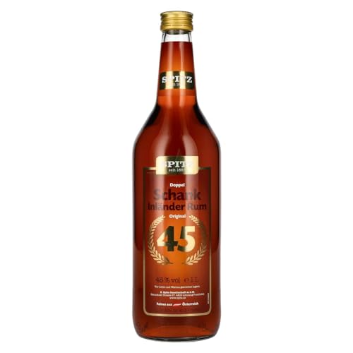 Spitz Doppelschankrum Inländer Rum 45,00% 1,00 Liter von Regionale Edeldistillen