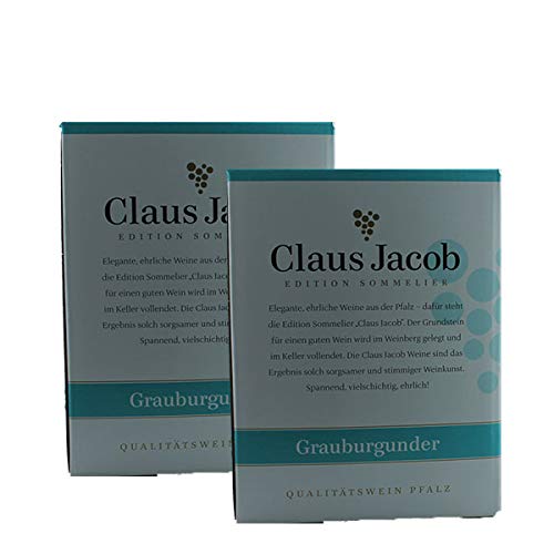 Weißwein Pfalz Grauburgunder Claus Jacob Edition Sommelier Bag in Box trocken (2x5,0L) von Reh Kendermann GmbH | 55411 Bingen