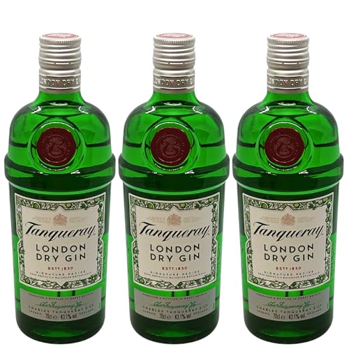 3 x Tanqueray London Dry Gin 0,7 l 43,1% + 1 x original Tanqueray Glas GRATIS by Reichelts von Reichelts