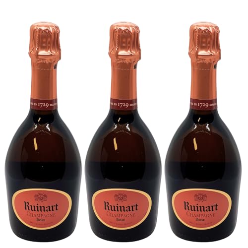 3er Set Ruinart Champagner Rose Brut 0,375 l 12,5% by Reichelts von Reichelts
