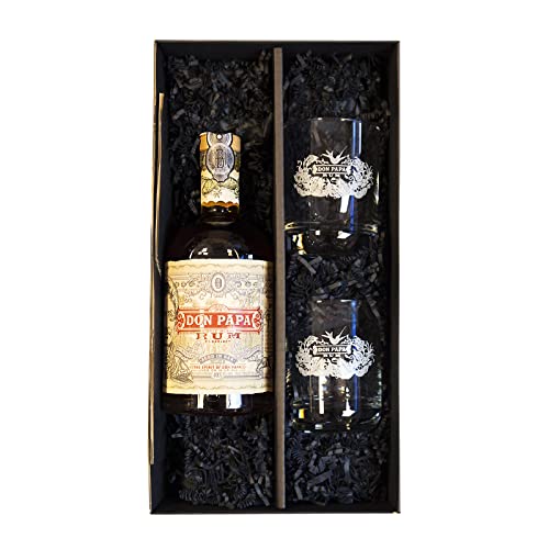 Don Papa Rum 7 Jahre Single Island + 2 Don Papa Tumbler Geschenkset in Präsentbox by Reichelts von Reichelts