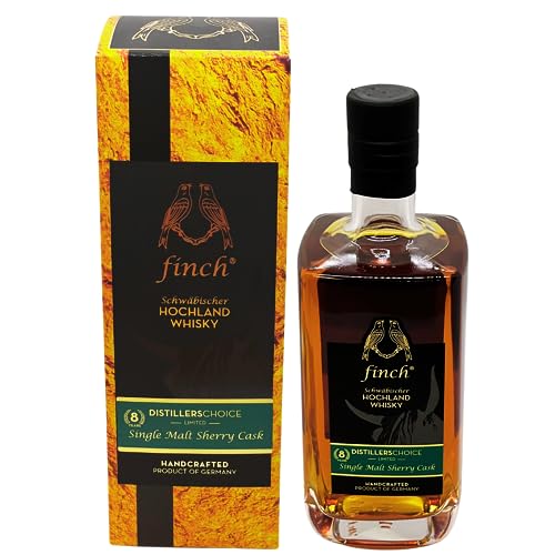 Finch Single Malt Whisky Sherry Cask 8 Jahre DISTILLERSCHOICE 0,5 l 46% in Geschenkverpackung by Reichelts von Reichelts