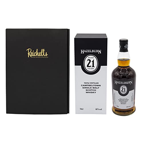 Hazelburn 21 Jahre Release 2022 Triple Distilled Campbeltown Single Malt Scotch Whisky 46% 0,7 l als Geschenkset mit Präsentbox by Reichelts von Reichelts