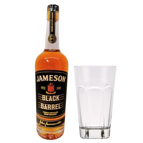 Jameson Black Barrel 0,7 l 40% Triple Distilled Irish Whiskey + 1 x original Jameson Glas by Reichelts von Reichelts