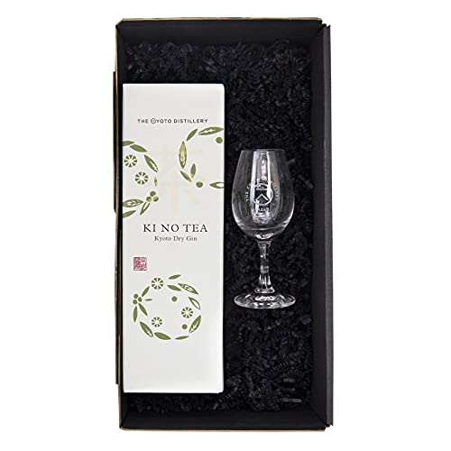 Kyoto Dry Gin KI NO TEA 0,70l + Gin Glas mit Kyoto Distillery Logo in Präsentbox by Reichelts I Feinste Getränke & Geschenke + 1 Tasting-Glas gratis von Reichelts