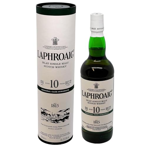 Laphroaig Islay Single Malt Scotch Whisky Original Cask Strength 10 Jahre Batch 16 0,7 l 58,5% in Geschenkverpackung by Reichelts von Reichelts