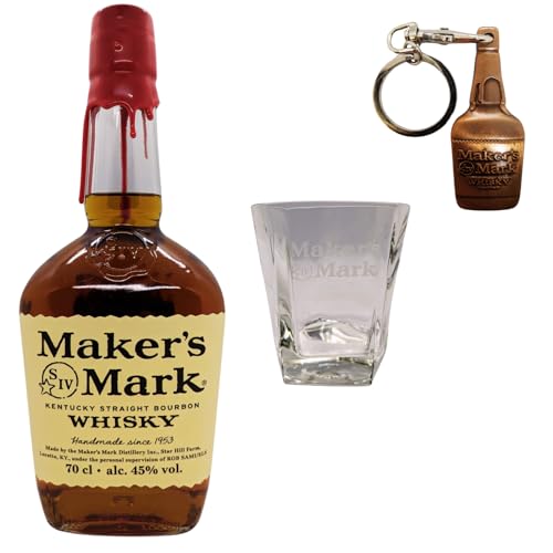 Maker's Mark Kentucky Straight Bourbon Whisky 0,7 l 45% + 1 x original Maker's Mark Glas by Reichelts von Reichelts