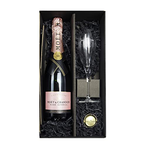 Moet & Chandon Rose Imperial 0,75 l + 1 Moet & Chandon Glas + 1 Moet & Chandon Champagnerverschluß in Präsentbox by Reichelts von Reichelts
