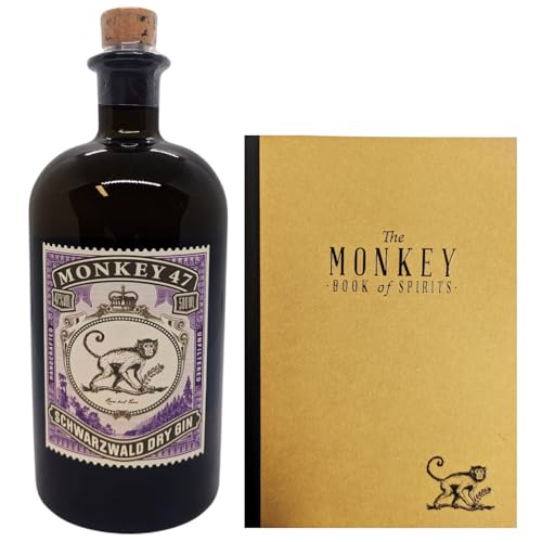 Monkey 47 Schwarzwald Dry Gin 0,5 l 47% + 1 x The Monkey Book of Spirits by Reichelts von Reichelts