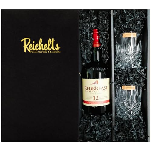 Redbreast 12 Jahre 0,7 l 40% Single Pot Still Irish Whiskey + 2 x Nachtmann Tumbler als Geschenkset in Präsentbox by Reichelts von Reichelts