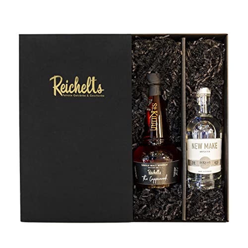 Reichelts The Coppercreek Edition No. 1 Ex Portwein Cask Vollreifung St. Kilian 0,5 l 59,8% Single Malt Whisky + St. Kilian New Make Unpeated 0,35 l 63,5% als Geschenkset in Präsentbox by Reichelts von Reichelts