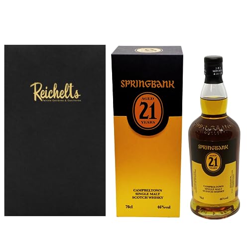 Springbank Campbeltown Single Malt Scotch Whisky 21 Jahre Release 2023 0,7 l 46% als Geschenkset mit Präsentbox by Reichelts von Reichelts