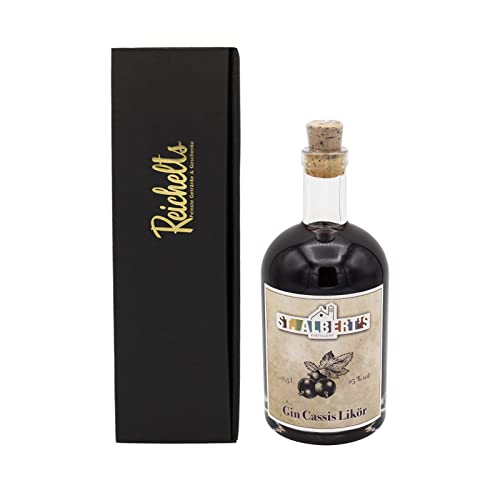 St. Albert's Fieldfare Diemel Dry Gin Cassis Classic Likör 0,5 l 25% als Geschenkset mit Präsentbox by Reichelts von Reichelts