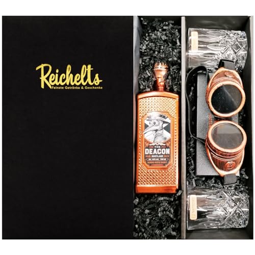 The Deacon Blended Scotch Whisky 0,7 l 40% + 1 x original The Deacon Brille + 2 x Nachtmann Tumbler als Geschenkset in Präsentbox by Reichelts von Reichelts