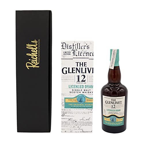 The GLENLIVET 12 Jahre Licensed Dram 0,7 l 48% Single Malt Whisky als Geschenkset mit Präsentbox by Reichelts von Reichelts