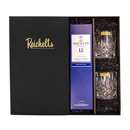 The MACALLAN Double Cask 12 Jahre 0,7 l 40% Single Malt Scotch Whisky + 2 Nachtmann Tumbler als Geschenkset in Präsentbox by Reichelts von Reichelts