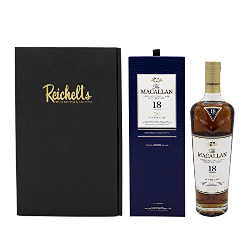 The MACALLAN Double Cask 18 Jahre Release 2020 0,7 l 43% Single Malt Whisky als Geschenkset mit Präsentbox by Reichelts von Reichelts