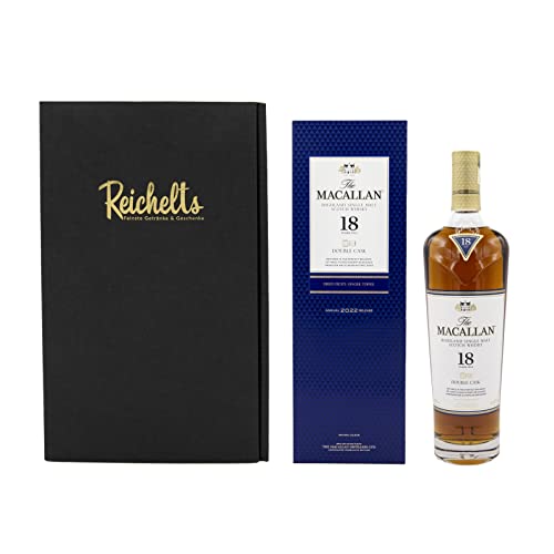 The MACALLAN Double Cask 18 Jahre Release 2022 0,7 l 43% Single Malt Whisky als Geschenkset mit Präsentbox by Reichelts von Reichelts