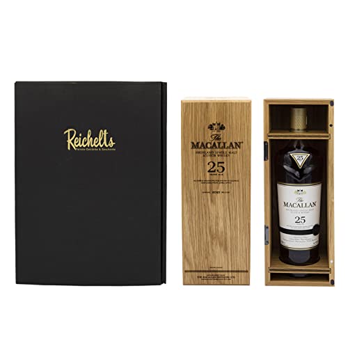 The MACALLAN Sherry Oak 25 Jahre Release 2021 Highland Single Malt Scotch Whisky 0,7 l 43% als Geschenkset mit Präsentbox by Reichelts von Reichelts