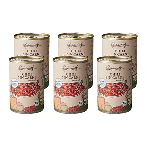 Reichenhof I Chili sin Carne I 6er Pack Bio-Eintöpfe I (6x 400g) von Reichenhof