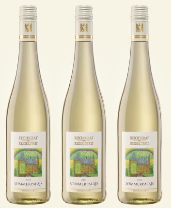 Reichsgraf von Kesselstatt: Riesling "Sommerpalais".Fruchtaromen von Honigmelone, Maracuja und Mango. Riesling mit Pfiff Mosel Deutschland Reichsgraf von Kesselstatt: Riesling "Sommerpalais".Fruchtaromen von Honigmelone, Maracuja und Mango. Riesling mit Pfiff Mosel Deutschland von Reichsgraf von Kesselstatt