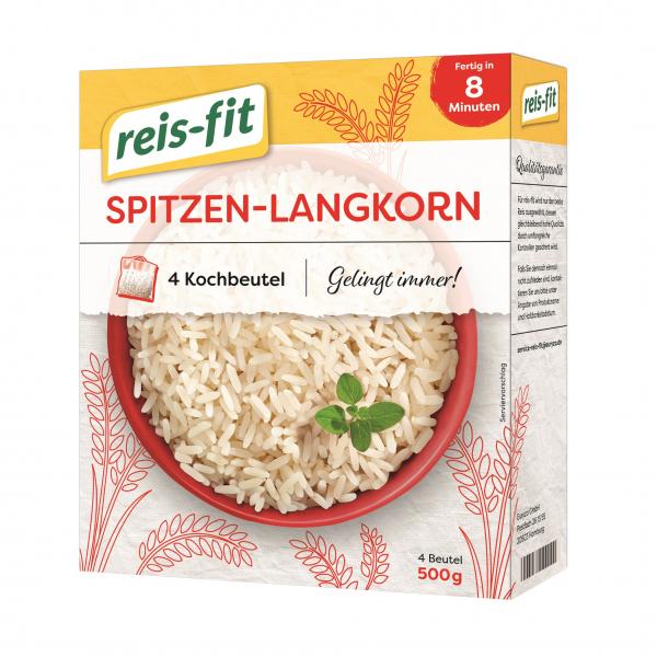Reis-fit 8 Minuten Spitzen-Langkorn-Reis Kochbeutel von Reis-fit