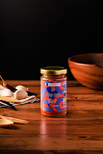 3x Bio Thai Curry Paste Rot aus Thailand ohne Konservierungsstoffe Natürlich Vegan und Glutenfrei aus Biologischer Landwirtschaft ⁘ ReisKult® von ReisKult