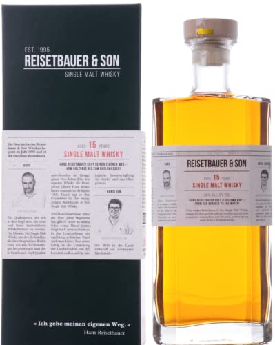 Reisetbauer & Son 15 Years Old Single Malt Whisky 48% Volume 0,7l in Geschenkbox Whisky von Reisetbauer & Son
