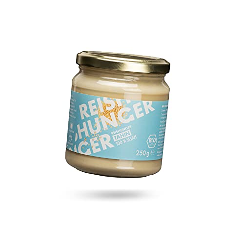 REISHUNGER BIO Tahini, 1,5kg (6x250g) - Vegan & Glutenfrei - Cremige Sesampaste aus 100% Sesamsamen - Ideal für Hummus, Marinaden & Dips von Reishunger