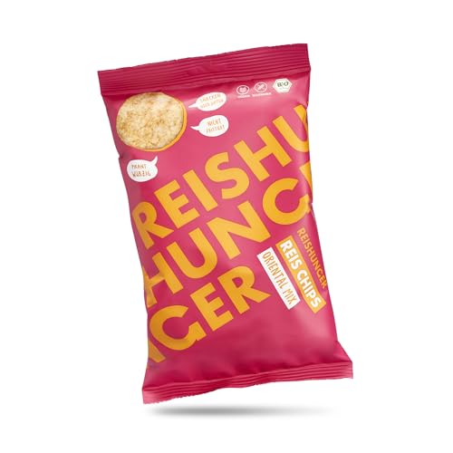 REISHUNGER Bio Reis Chips Oriental Mix - 4er Vorteilspaket (4 x 50 g) von Reishunger