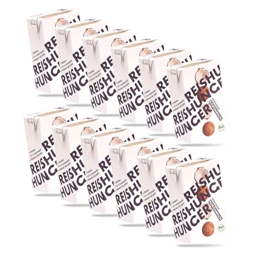 REISHUNGER Cremige BIO Kokosmilch - 12 x 250ml - Premium Qualität & frei von Zusätzen - Perfekt für asiatische Currys & cremige Suppen von Reishunger