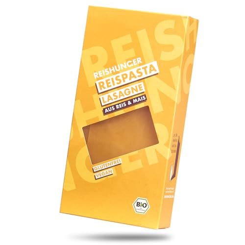 REISHUNGER BIO Glutenfreie Lasagne aus Reis- und Maismehl 12 x 250 g - Original italienische Lasagneplatten - Auch als Gnocchetti und Rigatoni erhältlich REISHUNGER BIO Glutenfreie Lasagne aus Reis- und Maismehl 12 x 250 g - Original italienische Lasagneplatten - Auch als Gnocchetti und Rigatoni erhältlich von Reishunger
