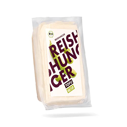 REISHUNGER BIO Tofu Natur 4x200 g - Bio-Sojabohnen aus Österreich - Pflanzliches Protein - Glutenfrei & Vegan - Ungekühlt haltbar von Reishunger