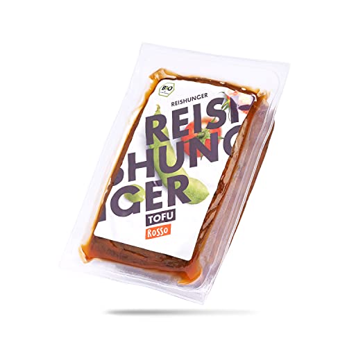 Reishunger BIO Tofu Rosso 4 x 200 g - Bio-Sojabohnen aus Österreich - Pflanzliches Protein - Glutenfrei & Vegan - Ungekühlt haltbar Reishunger BIO Tofu Rosso 4 x 200 g - Bio-Sojabohnen aus Österreich - Pflanzliches Protein - Glutenfrei & Vegan - Ungekühlt haltbar von Reishunger