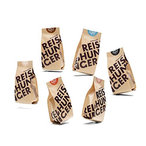 Reishunger Bio Kennenlernset (6 x 200 g) Die 6 beliebtesten Bio-Reissorten in einem Set - erhältlich in 200 g und 600 g von Reishunger