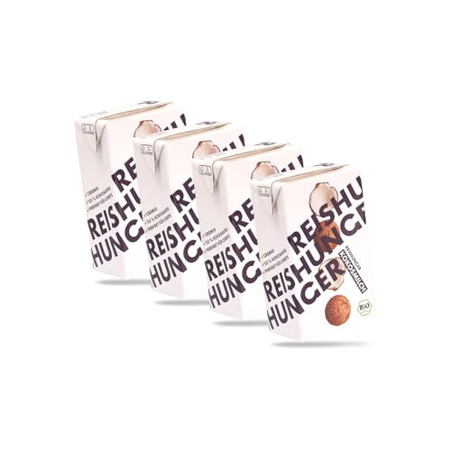 REISHUNGER Cremige BIO Kokosmilch - 4 x 250ml - Premium Qualität & frei von Zusätzen - Perfekt für asiatische Currys & cremige Suppen REISHUNGER Cremige BIO Kokosmilch - 4 x 250ml - Premium Qualität & frei von Zusätzen - Perfekt für asiatische Currys & cremige Suppen von Reishunger
