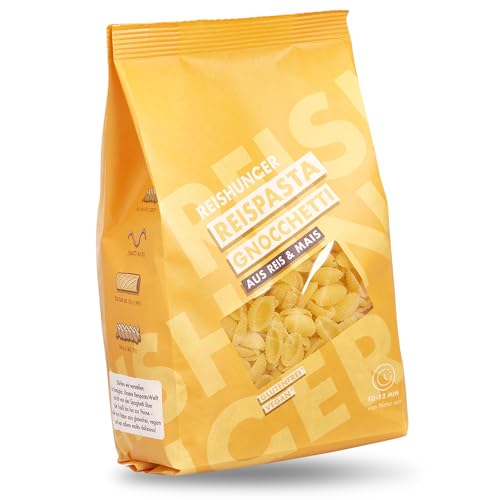 REISHUNGER Glutenfreie Gnocchetti Reispasta aus Mais- & Reismehl (3 x 400g) - Auch in 400g und 12 x 400g erhältlich - Bei Zöliakie geeignet von Reishunger