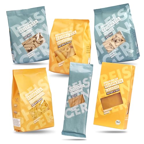 REISHUNGER Reispasta 6er Set - Großes Reishunger Reispasta Probierset (5x400g, 1x250g) von Reishunger