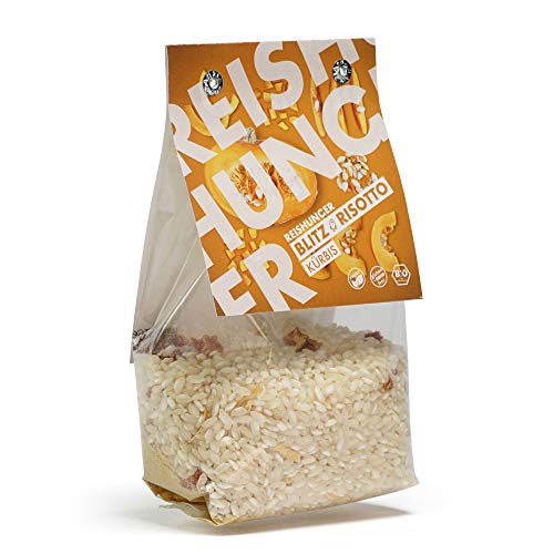 REISHUNGER BIO Blitz-Risotto Fertigmischung mit Kürbis (3 x 250g) - Vegan & Glutenfrei - In vielen Sorten und Größen verfügbar von Reishunger