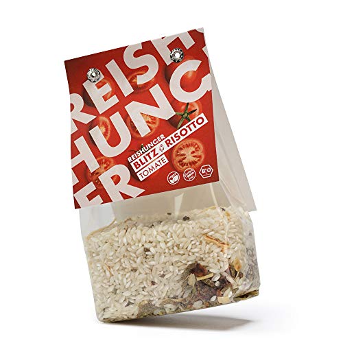 Reishunger BIO Blitz-Risotto Fertigmischung mit Tomate und Basilikum (3 x 250 g) - Vegan & Glutenfrei - In vielen Sorten und Größen verfügbar von Reishunger