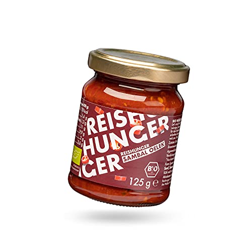 REISHUNGER Sambal Oelek 125g – Feurig Scharfe Paste aus Roter Chilischote & Paprika – Zum Verfeinern von Wok-Gerichten, Reispfannen & Bratnudeln von Reishunger