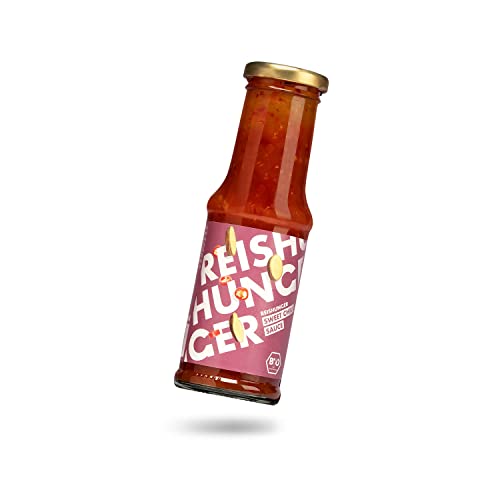 REISHUNGER Sweet Chili Sauce, 6 x 210 ml - Süß und scharfer Klassiker aus Südostasien - Ideal als Dip für Frühlingsrollen, Pakoras, Sommerrollen von Reishunger